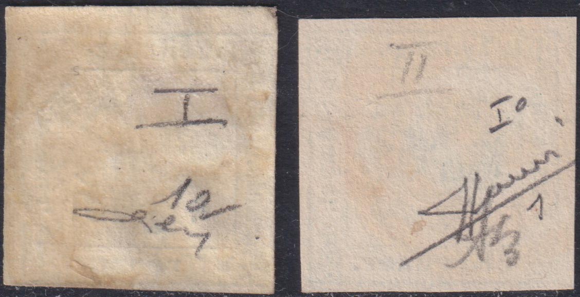 1859 - 1 brown olive grain II table paper of Naples new with original gum (4b) 