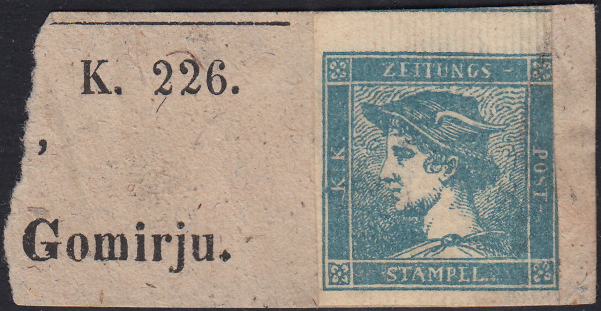 1859 - 1 brown olive grain II table paper of Naples new with original gum (4b) 