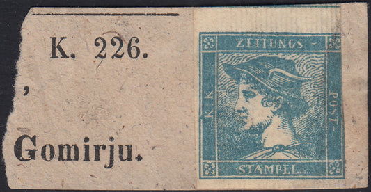 1859 - 1 brown olive grain II table paper of Naples new with original gum (4b) 