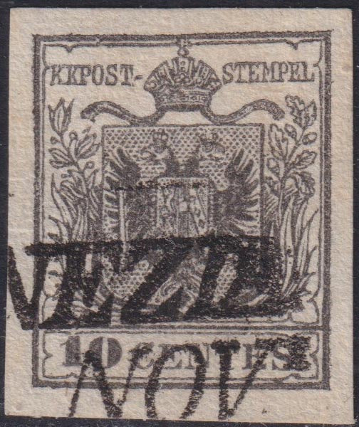 1859 - 1 brown olive grain II table paper of Naples new with original gum (4b) 