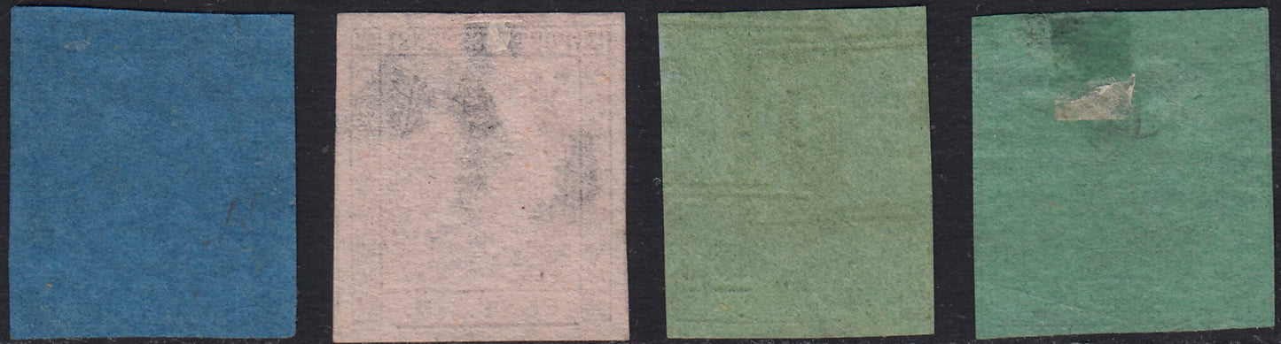 1859 - 1 brown olive grain II table paper of Naples new with original gum (4b) 