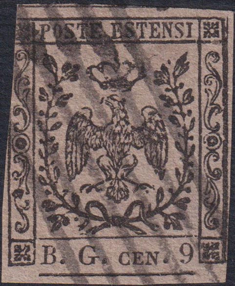 1859 - 1 brown olive grain II table paper of Naples new with original gum (4b) 