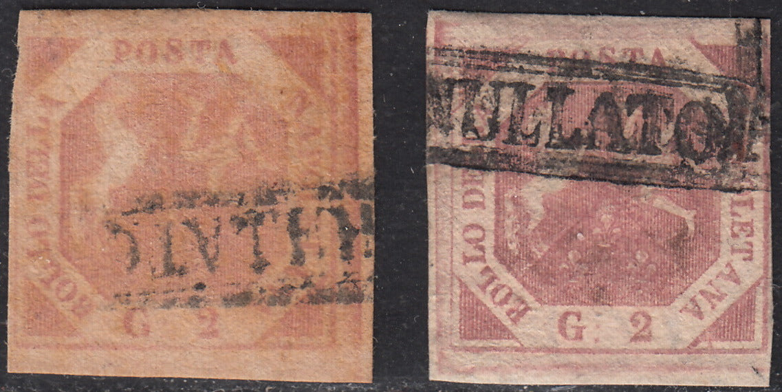 1859 - 1 brown olive grain II table paper of Naples new with original gum (4b) 