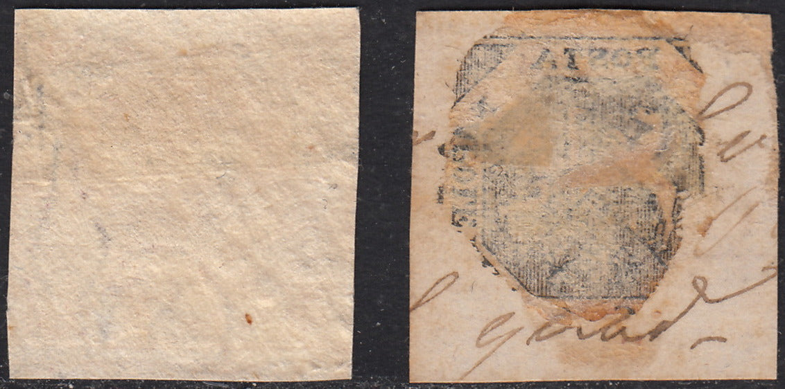 1859 - 1 brown olive grain II table paper of Naples new with original gum (4b) 