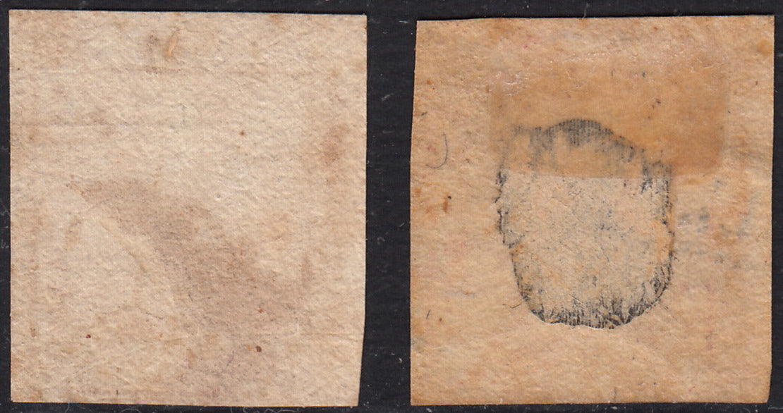 1859 - 1 brown olive grain II table paper of Naples new with original gum (4b) 