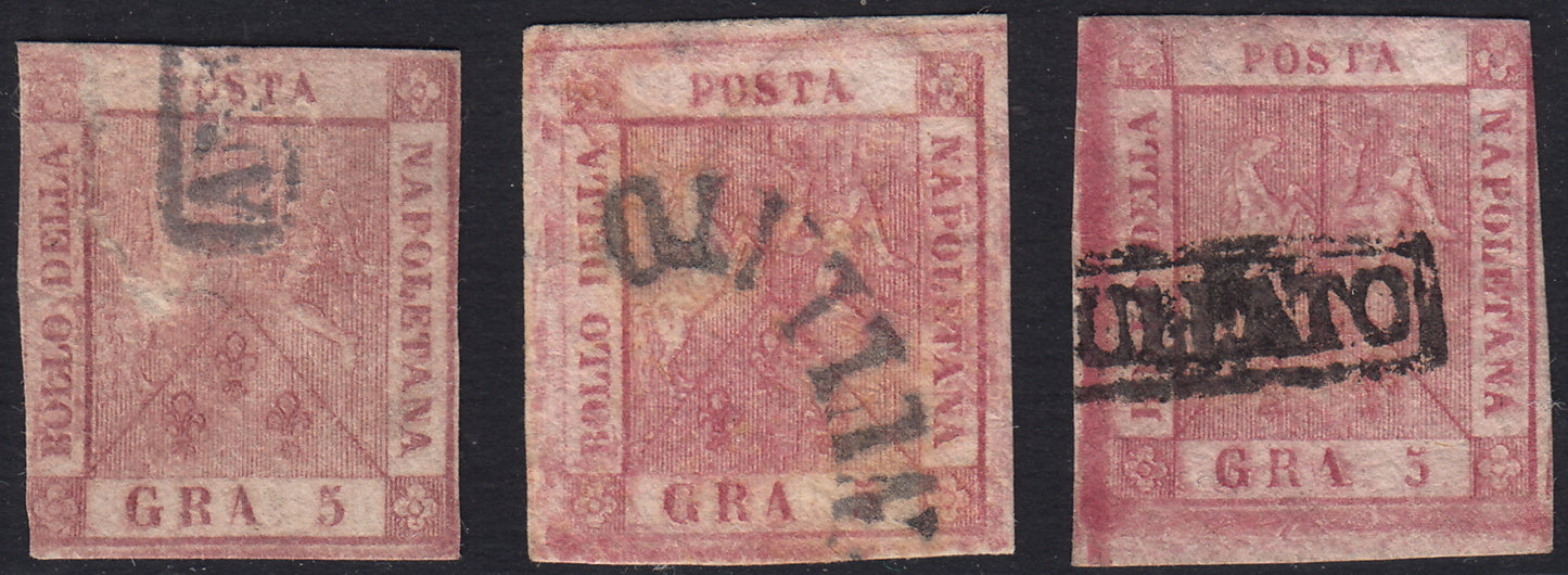 1859 - 1 brown olive grain II table paper of Naples new with original gum (4b) 