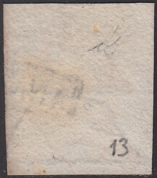 NAP31 -1858 - Stemma delle due Sicilie, 20 grana rosa chiaro II tavola usato (13)