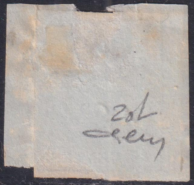 1859 - 1 brown olive grain II table paper of Naples new with original gum (4b) 