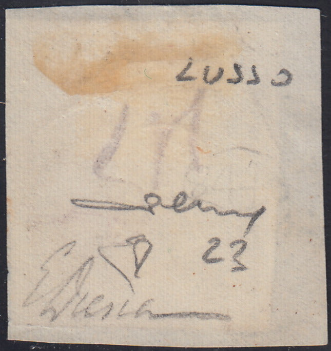 1859 - 1 brown olive grain II table paper of Naples new with original gum (4b) 