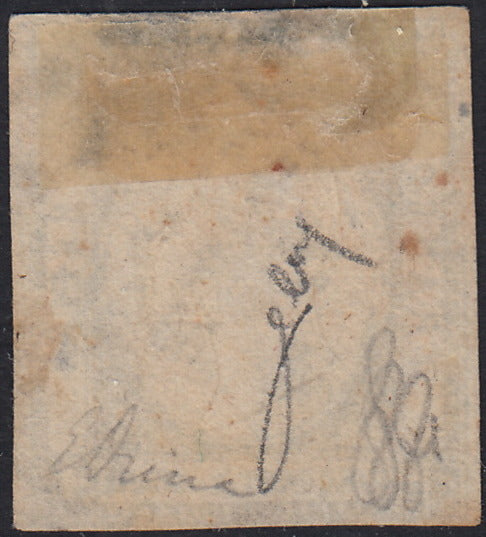 1859 - 1 brown olive grain II table paper of Naples new with original gum (4b) 