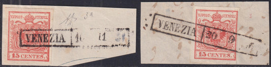 1859 - 1 brown olive grain II table paper of Naples new with original gum (4b) 