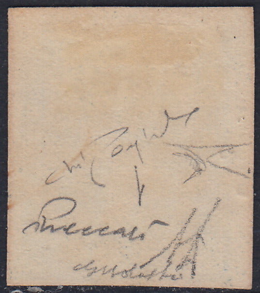 1859 - 1 brown olive grain II table paper of Naples new with original gum (4b) 