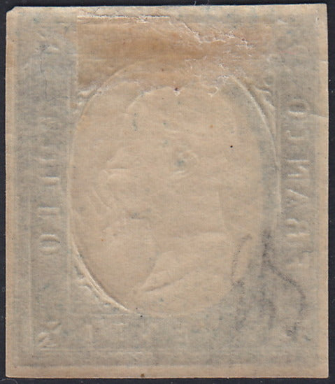 1859 - 1 brown olive grain II table paper of Naples new with original gum (4b) 