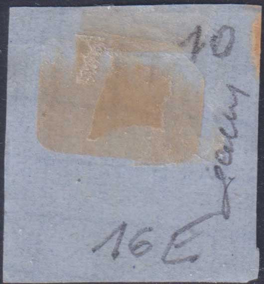 A2_90 - 1862 - Regno di Sardegna c. 40 rosa carminio usato con annullo a punti 1896 di Marsiglia (16E, p.ti 10).