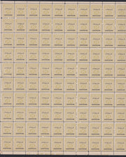 AMGOT4 - 1943 Occupazione Anglo-Americana della Sicilia, c. 25 oliva e nero foglio completo di 100 esemplari nuovo con gomma integra (2)