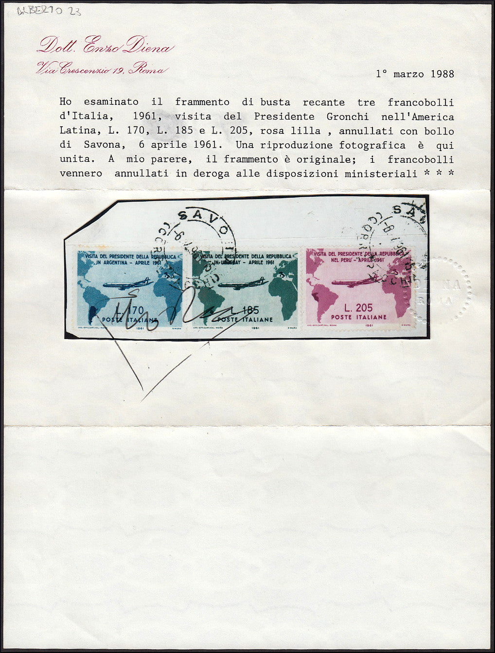 REP34 - 1948 - Winged wheel filigree, Santa Caterina complete set of PO + PA new intact rubber (574/77 + A146/7)