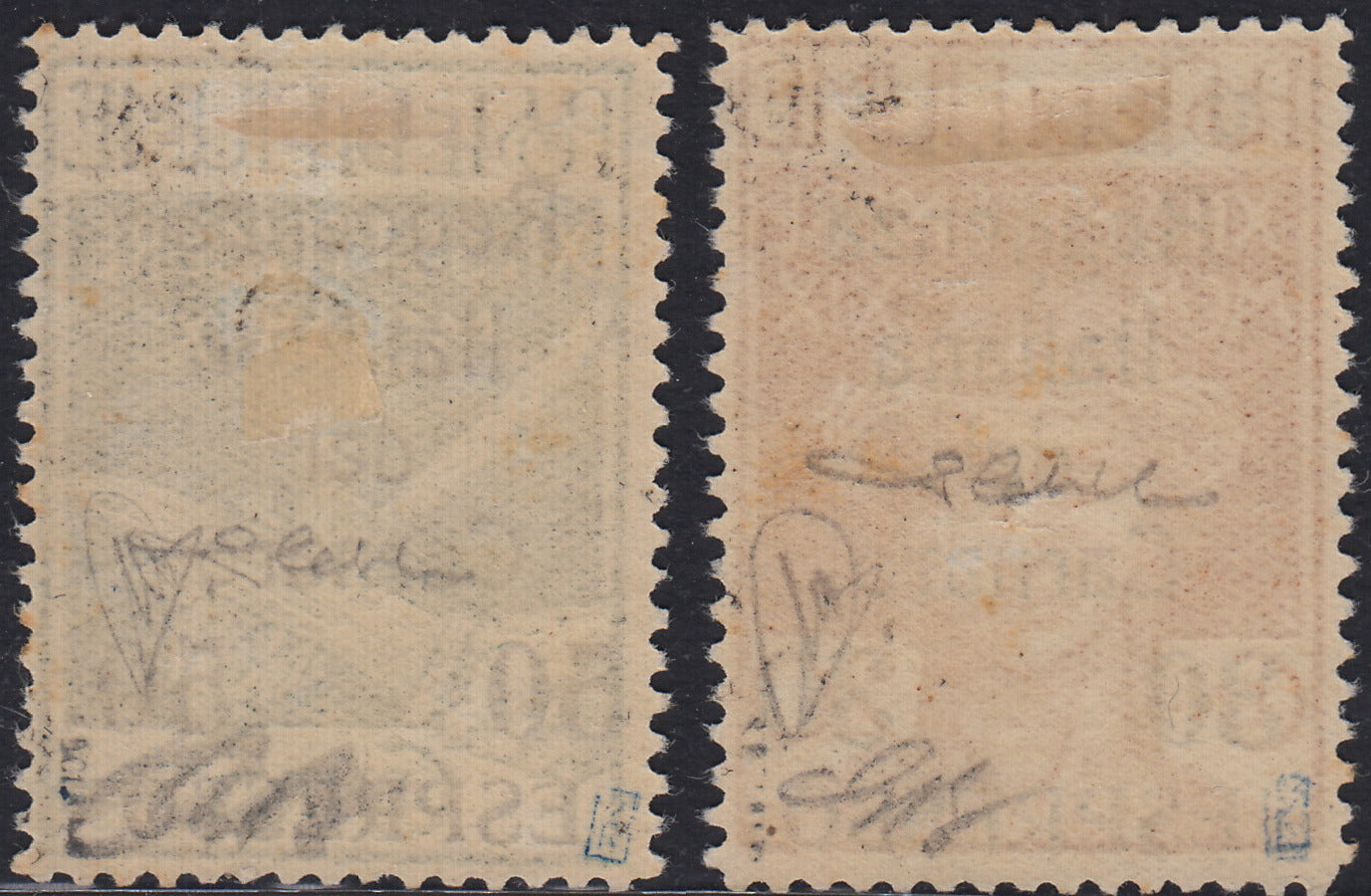 Arbe14 - 1920 - Legionari di Fiume soprastampati VEGLIA, Espressi due valori nuovi con gomma originale (1, 2)