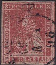 1859 - 1 brown olive grain II table paper of Naples new with original gum (4b) 