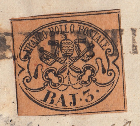 1859 - 1 brown olive grain II table paper of Naples new with original gum (4b) 