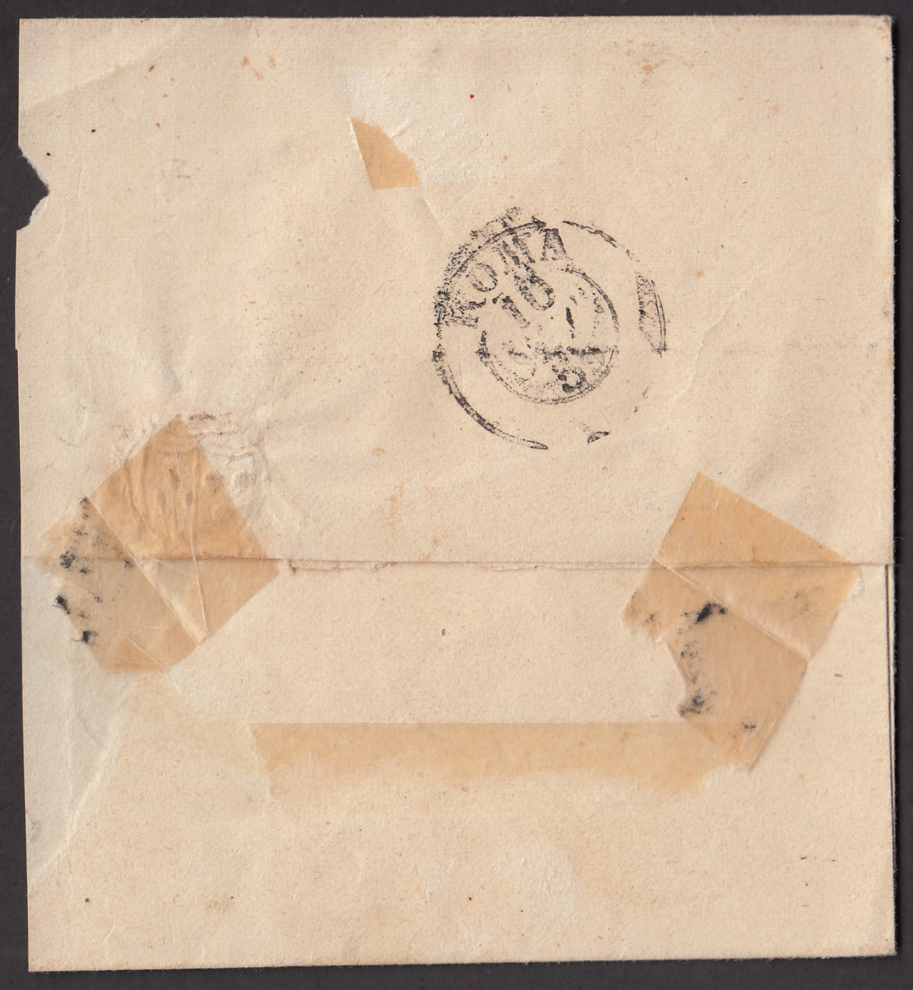 1859 - 1 brown olive grain II table paper of Naples new with original gum (4b) 