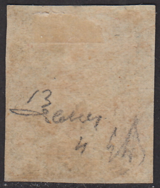 1859 - 20 grana ardesia scuro carta di Napoli nuovo con gomma originale (13c)