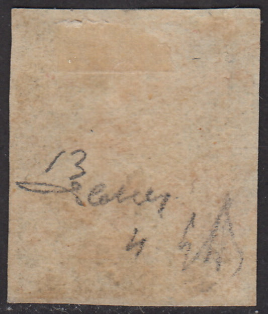 BA23_33 1859 - 20 grana ardesia scuro carta di Napoli nuovo con gomma originale (13c)