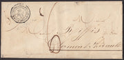 BA23-67 - 1857 - Lettera in Porto Assegnato da c. 60 spedita il 20/6/57 da Roma per Clermont Therault (Francia).