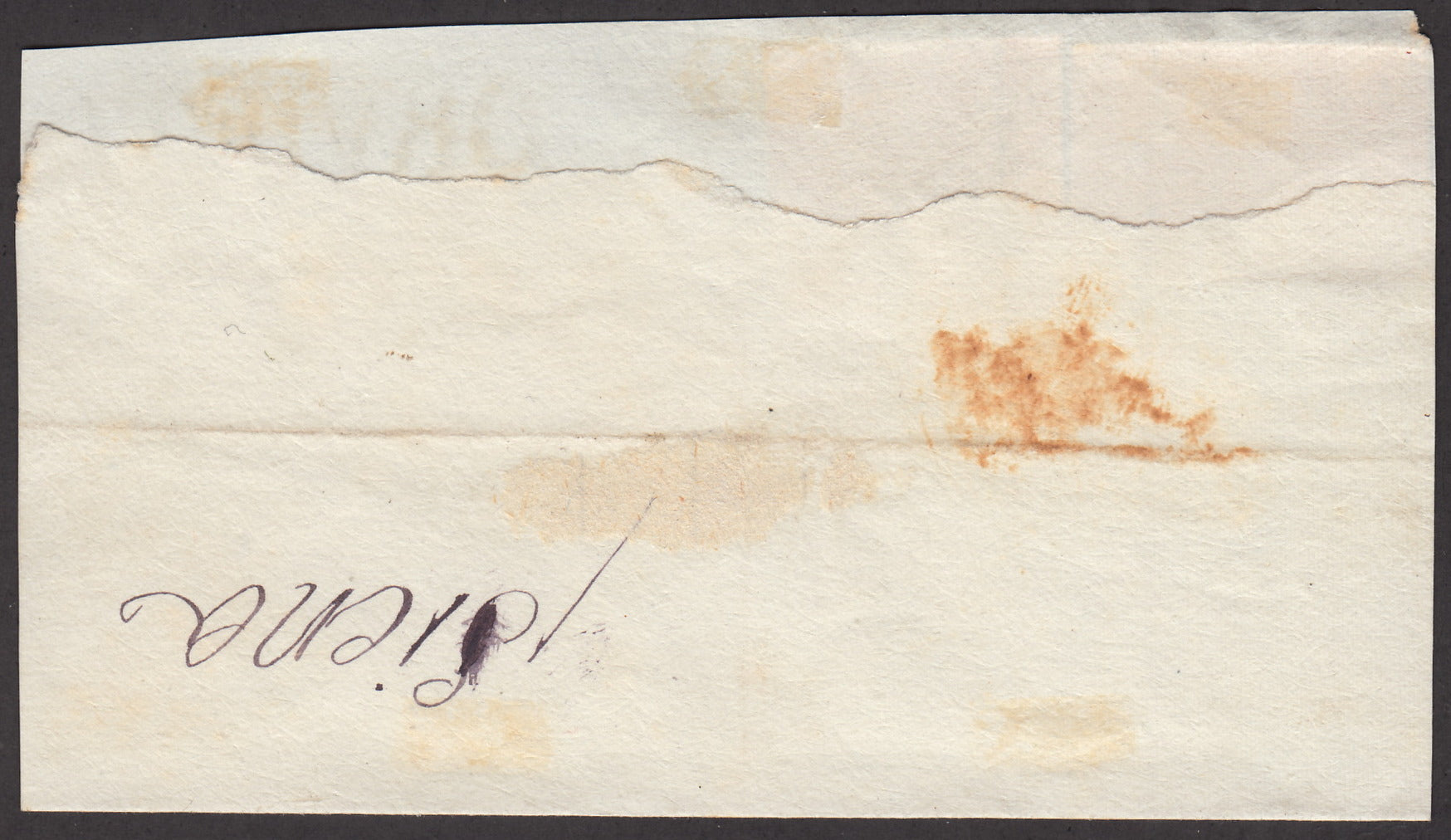 1859 - 1 brown olive grain II table paper of Naples new with original gum (4b) 