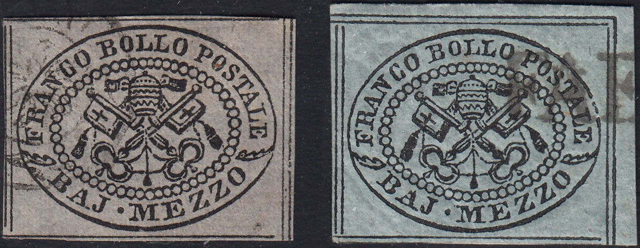 1859 - 1 brown olive grain II table paper of Naples new with original gum (4b) 