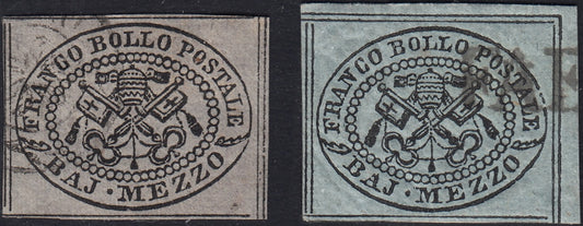 1859 - 1 brown olive grain II table paper of Naples new with original gum (4b) 