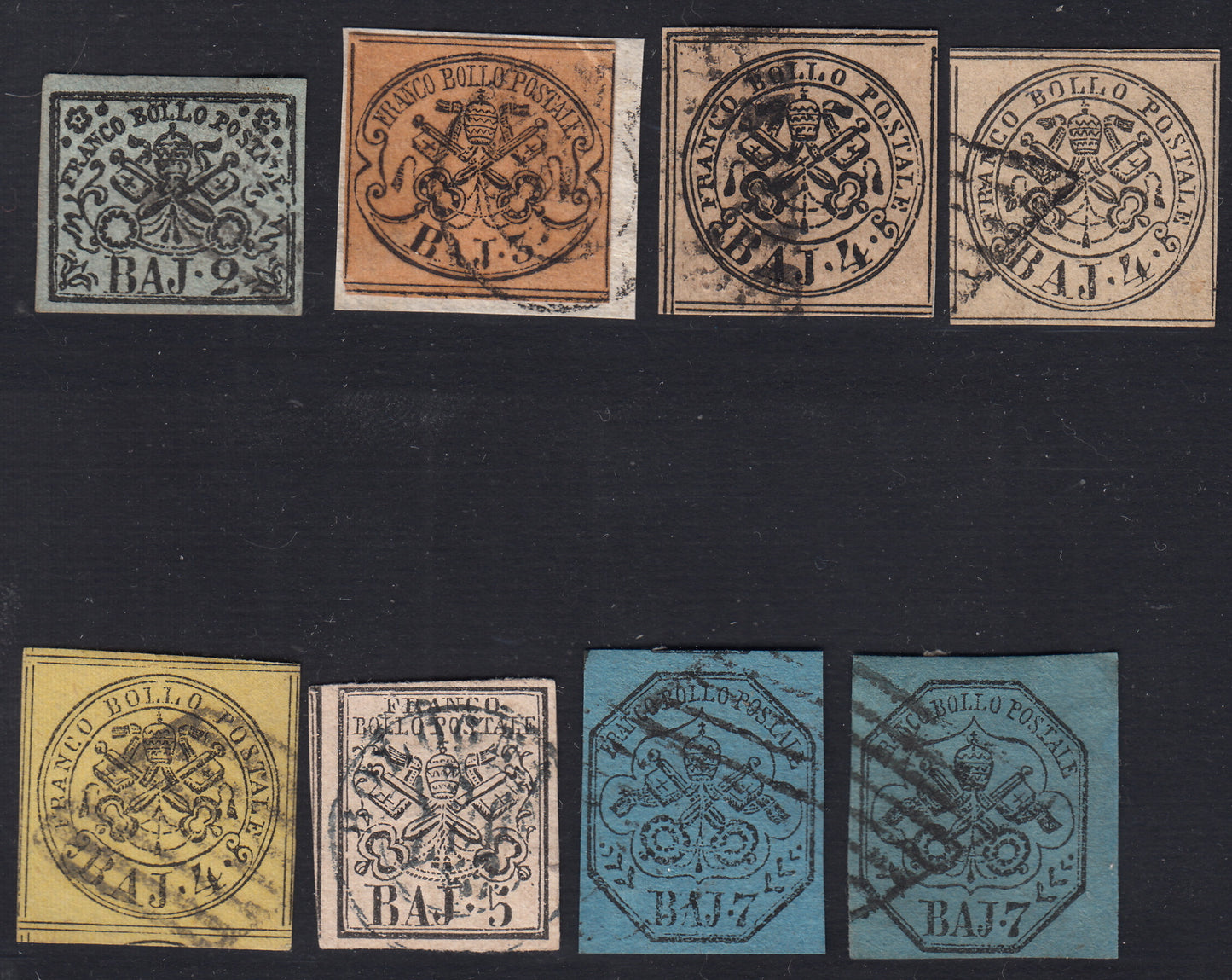 1859 - 1 brown olive grain II table paper of Naples new with original gum (4b) 