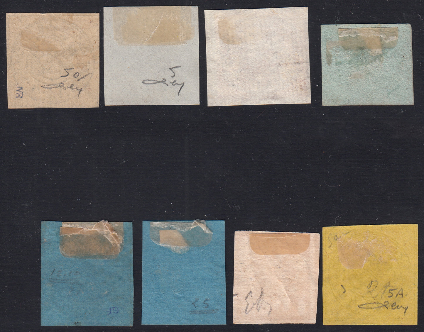 1859 - 1 brown olive grain II table paper of Naples new with original gum (4b) 