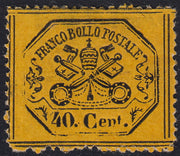 1859 - 1 brown olive grain II table paper of Naples new with original gum (4b) 