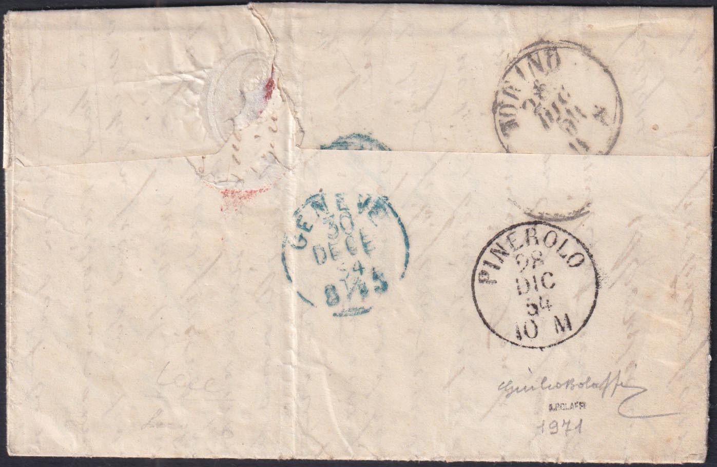 1st issue, c.40 bright carmine pink (3b) new without gum.