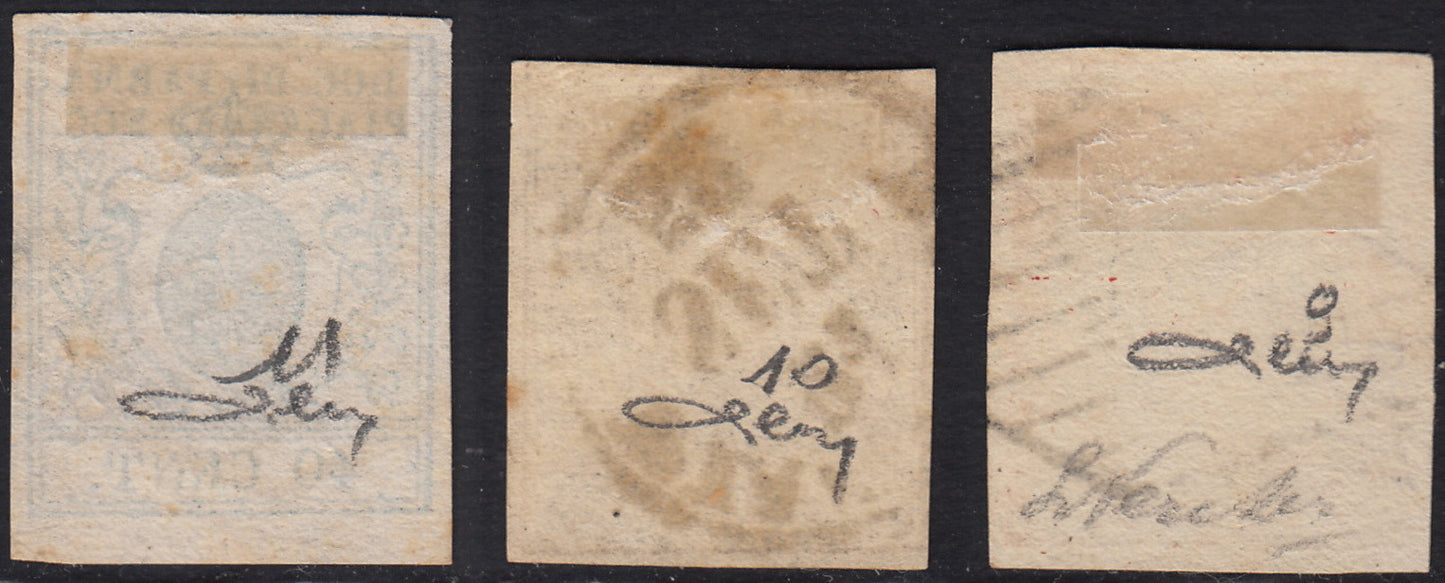 BA25_346 - 1857/59 - III emissione serie completa usata, buona qualità (8/11).