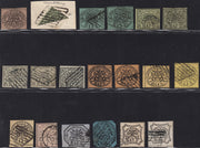 1852 - Papal State I issue 50 used blue baj (10)
