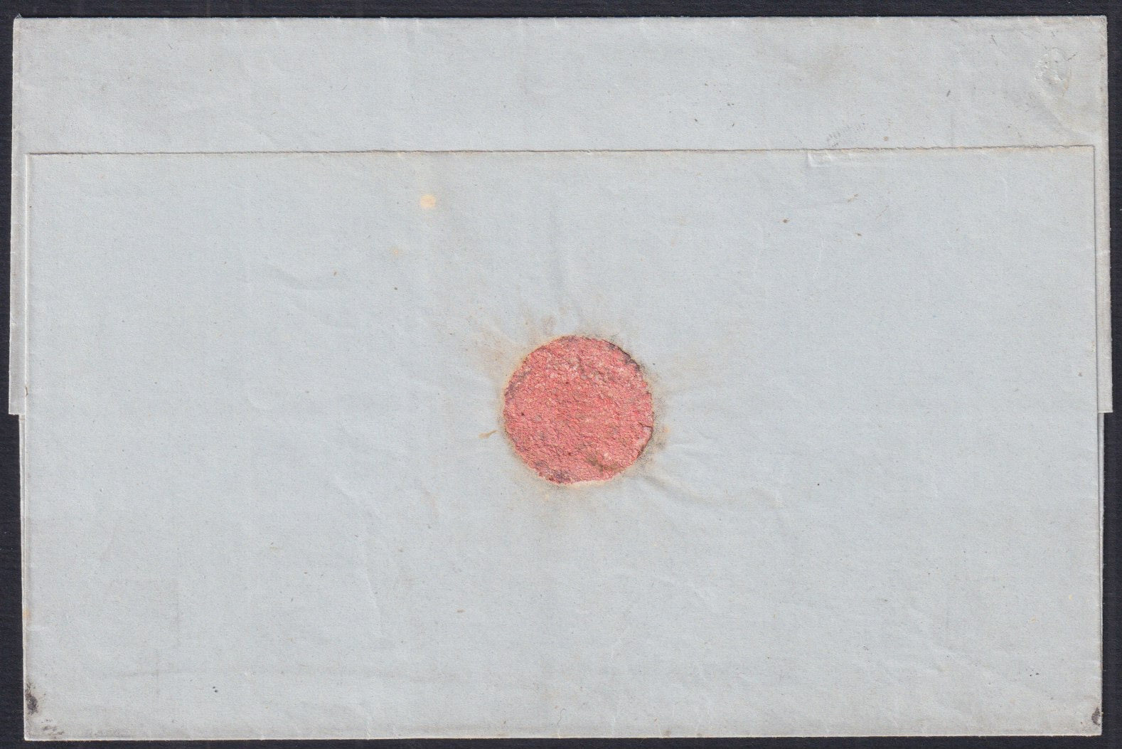 1861 - 1 black grain, copy with triple effigy, new with original rubber (19 AD). Cardillo certificate.