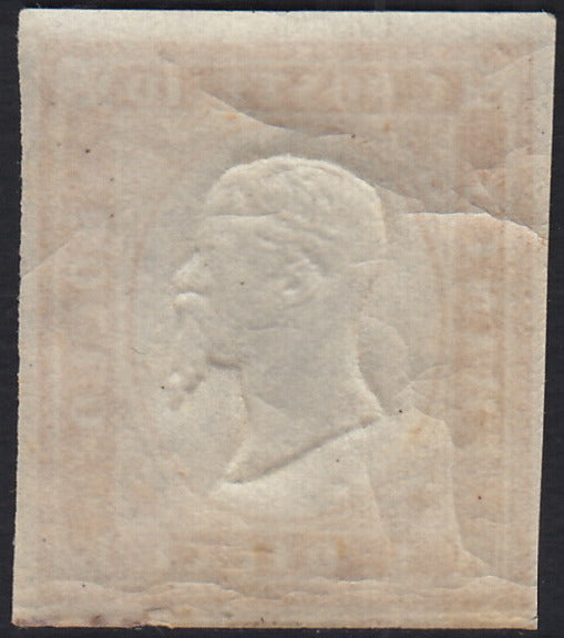 IV issue c. 10 dark chocolate brown I table pair used (14Ce)