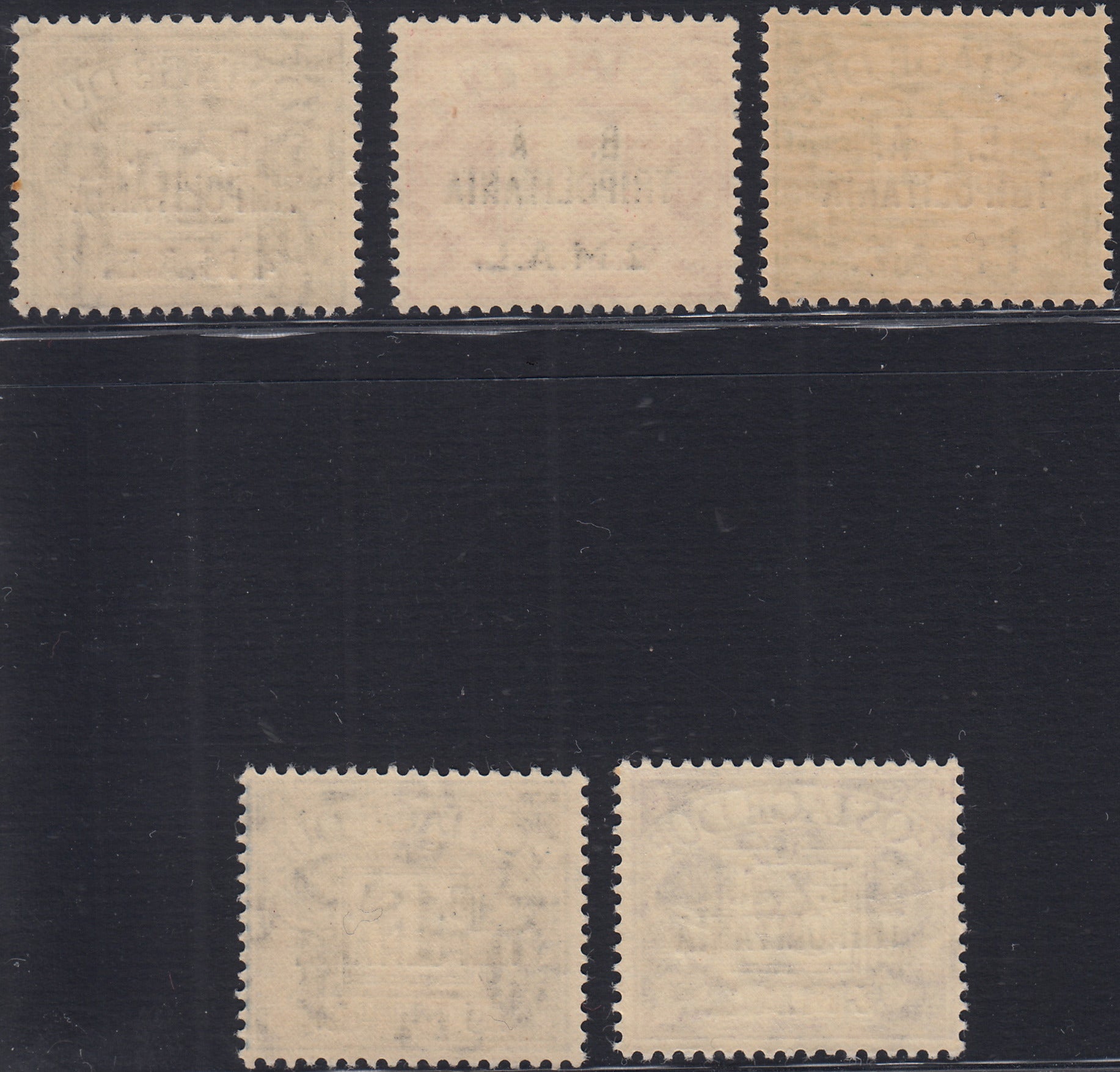 BA26_134 1950 - Segnatasse di Gran Bretagna soprastampate B. A. Tripolitania nuove con gomma integra (6/10)