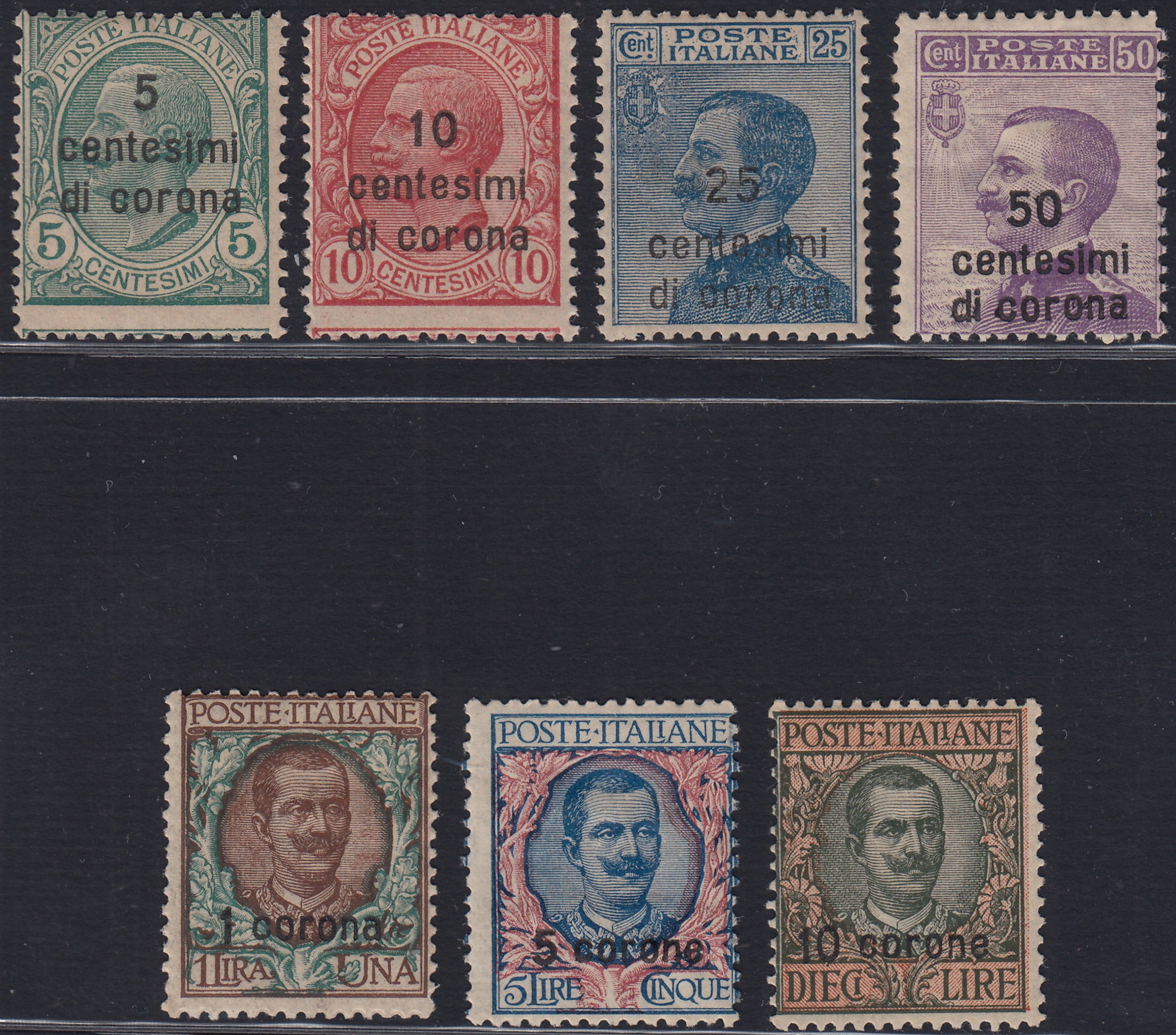 REP34 - 1948 - Winged wheel filigree, Santa Caterina complete set of PO + PA new intact rubber (574/77 + A146/7)
