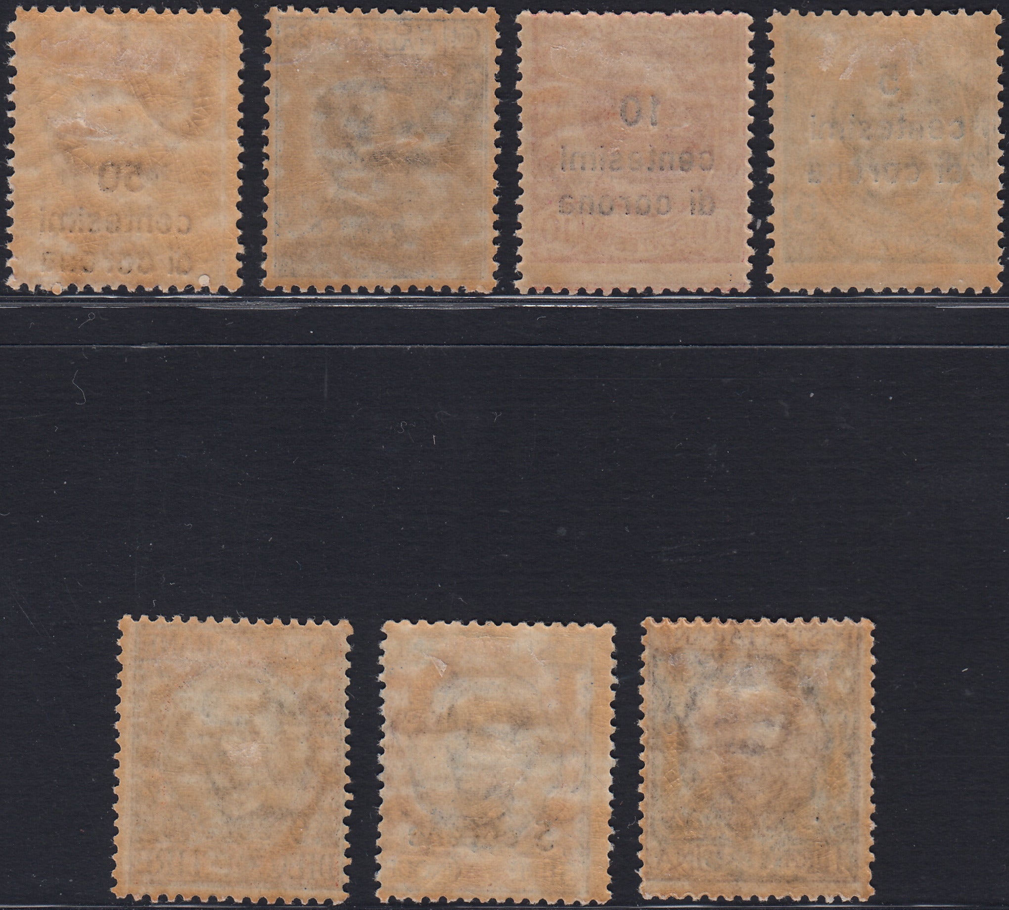REP34 - 1948 - Winged wheel filigree, Santa Caterina complete set of PO + PA new intact rubber (574/77 + A146/7)