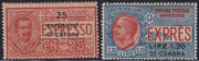 REP34 - 1948 - Winged wheel filigree, Santa Caterina complete set of PO + PA new intact rubber (574/77 + A146/7)