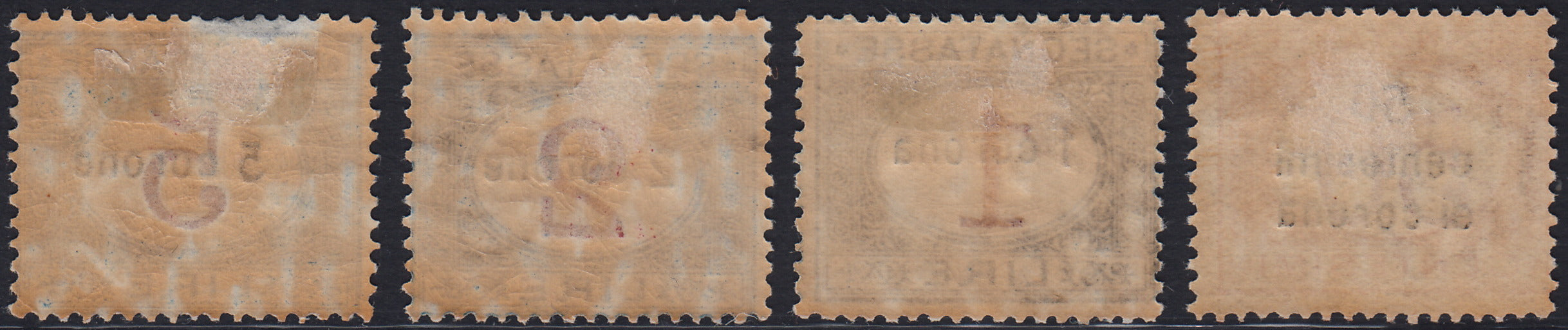 REP34 - 1948 - Winged wheel filigree, Santa Caterina complete set of PO + PA new intact rubber (574/77 + A146/7)