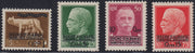 BA26_138 - 1940 -  Occupazione Italiana dell'Albania, Imperiale soprastampata "Regno d'Albania", serie completa di quattro valori non emessi nuovi gomma integra (12/15)