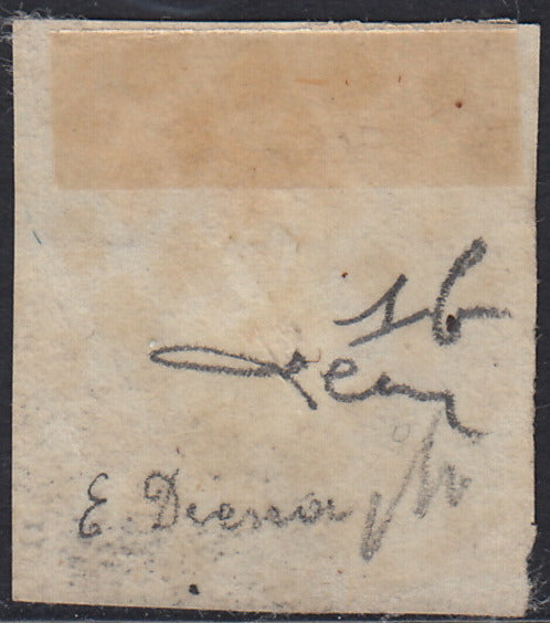 BA26_13 - 1851 - I emissione c. 5 nero usato con annullo a rombi, il numero 1 di Sardegna! (1).