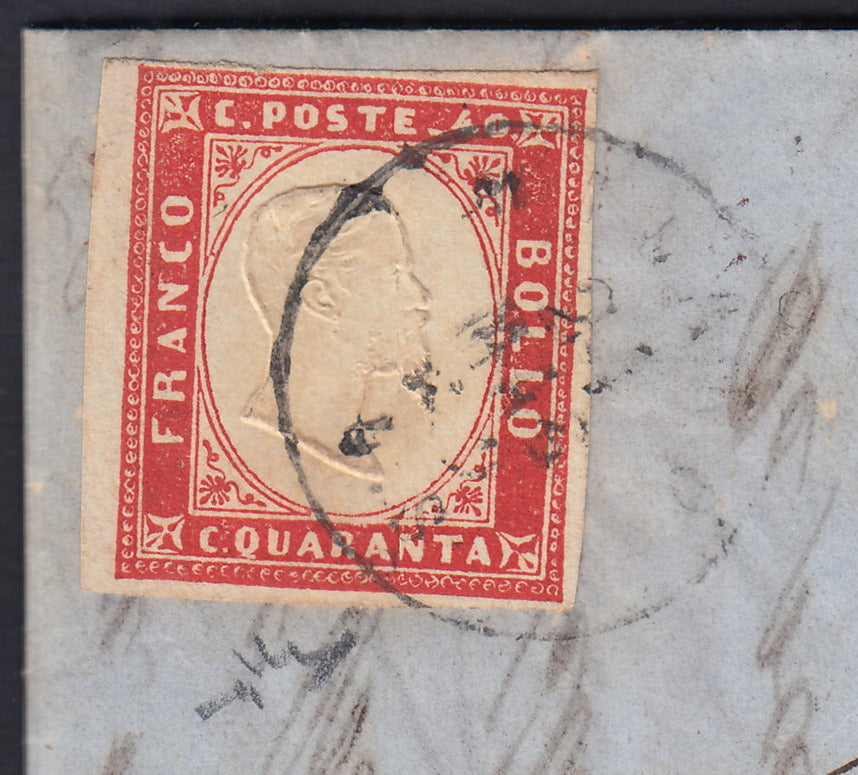 Lot 215 - Duchy of Parma, first issue c. 40 light blue used (5)