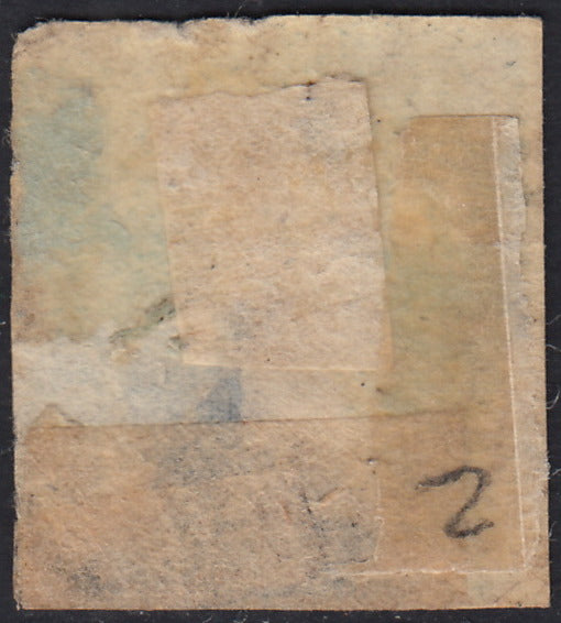 IV número c. 10 marrón chocolate oscuro I par de mesa usado (14Ce)
