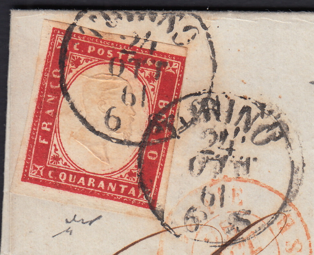 Lot 215 - Duchy of Parma, first issue c. 40 light blue used (5)