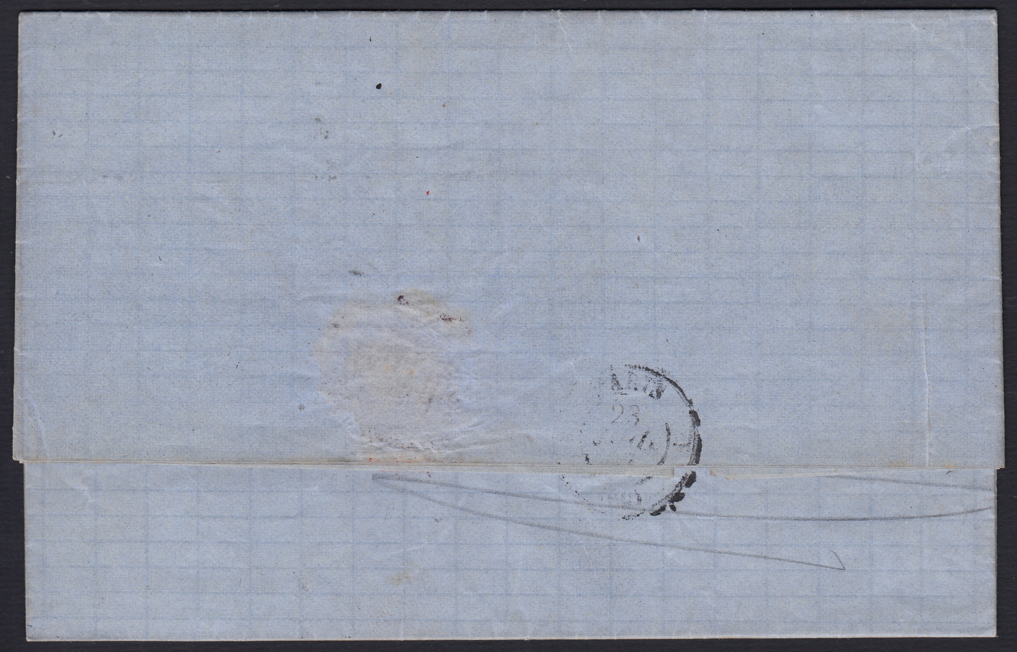BA26_183 - 1862 - Lettera spedita da Firenze per Parigi 29/7/62 affrancata con c. 40 rosso carminio (16D)