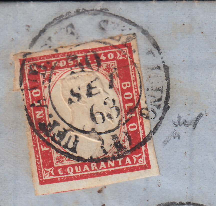 Lot 215 - Duchy of Parma, first issue c. 40 light blue used (5)